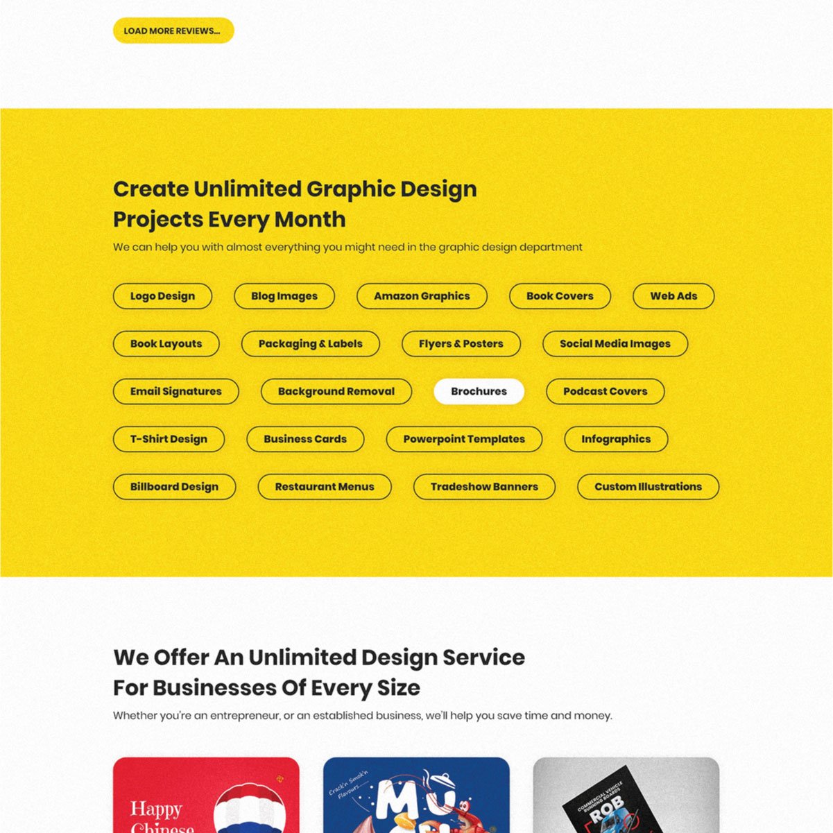 Kimp.io website redesign, page section 4 of 7.