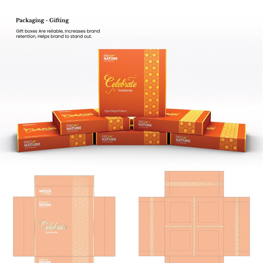 Pro Nature brand identity: Gifting packs.