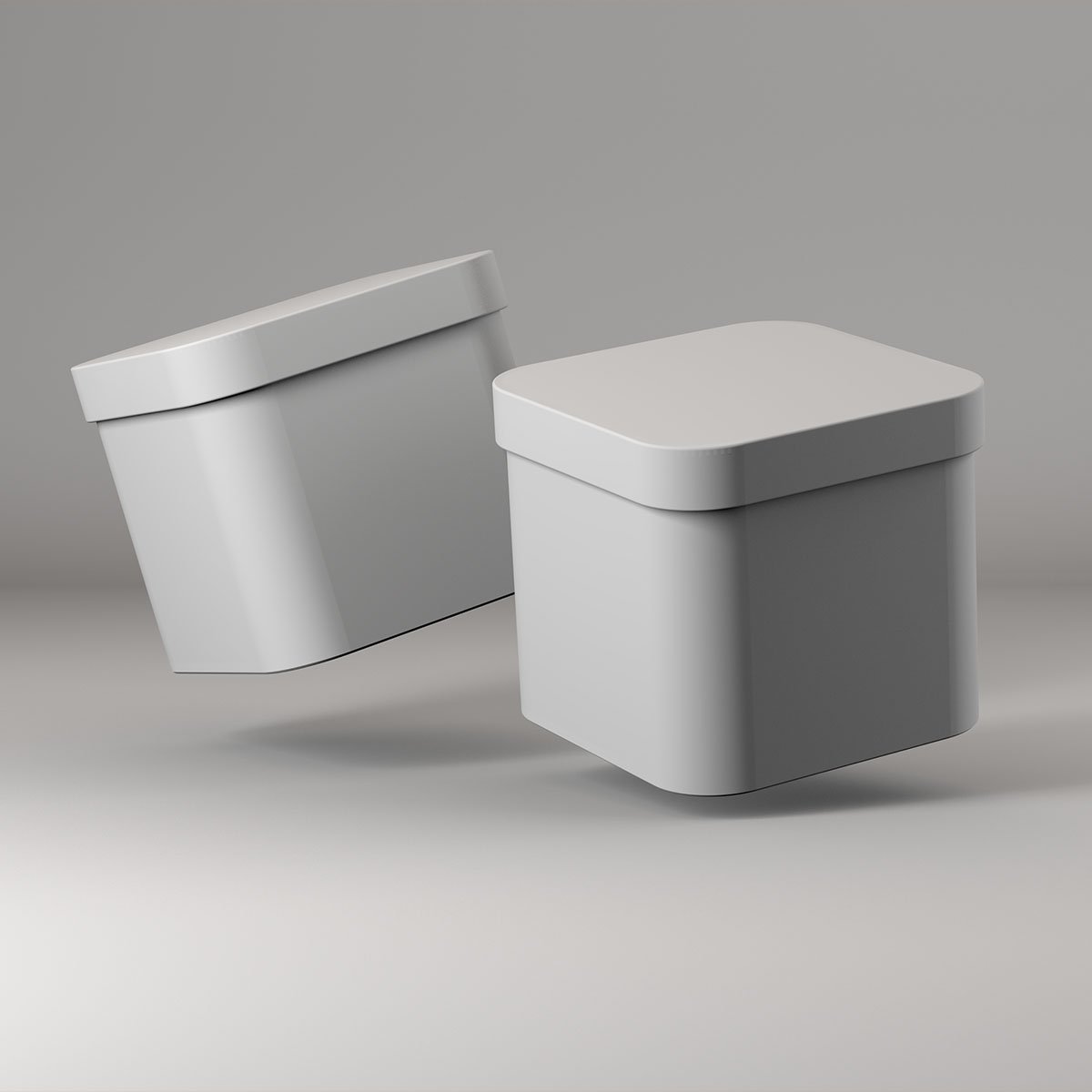 Cashew and almonds tin can clay render.